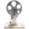 Cinema Movie Professional Film Rewind With Reel, Circa Mid Century, As Sculpture