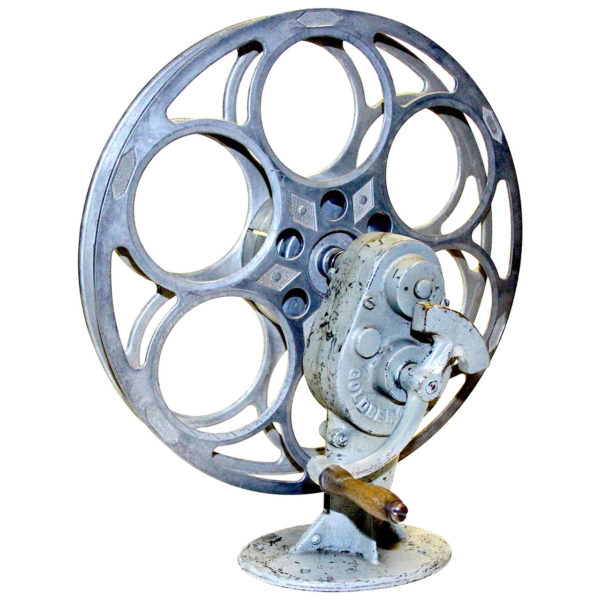 3D Metal Movie Film Reel Sculpture Camera Wheel Intercontinental