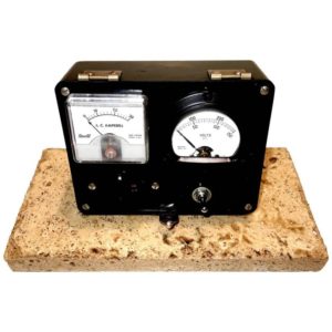 Dual Electrical Meters in Bakelite as Sculpture Mid-20th Century, Great Display