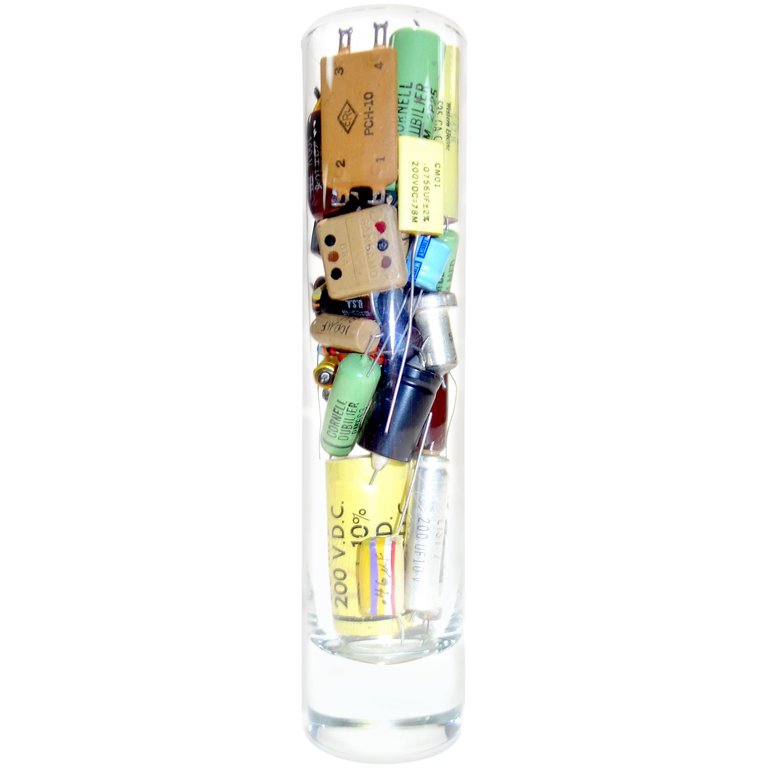 Television Electronic Components, Circa Mid-Century Sculpture in Glass