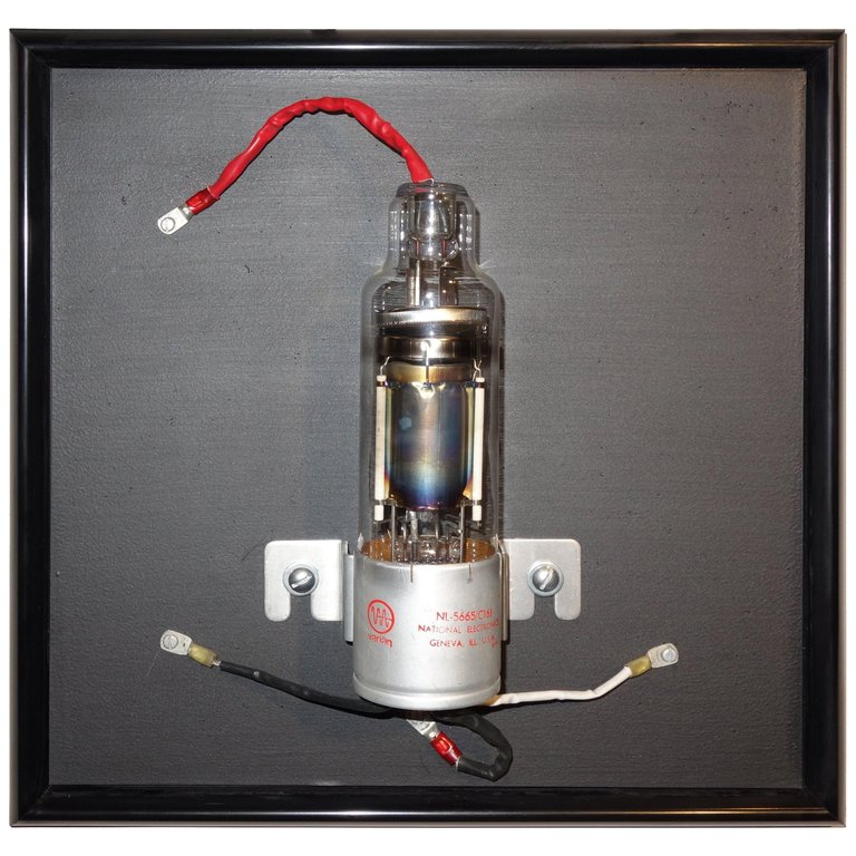 Vacuum Tube Wall Sculpture circa 1950, Rare, Bill Reiter Artist