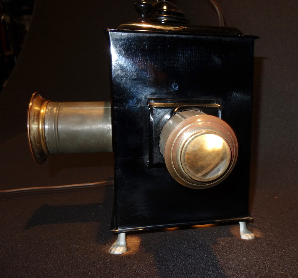 Magic Lantern Slide Projector In Tin And Brass By Bavaria Works Circa