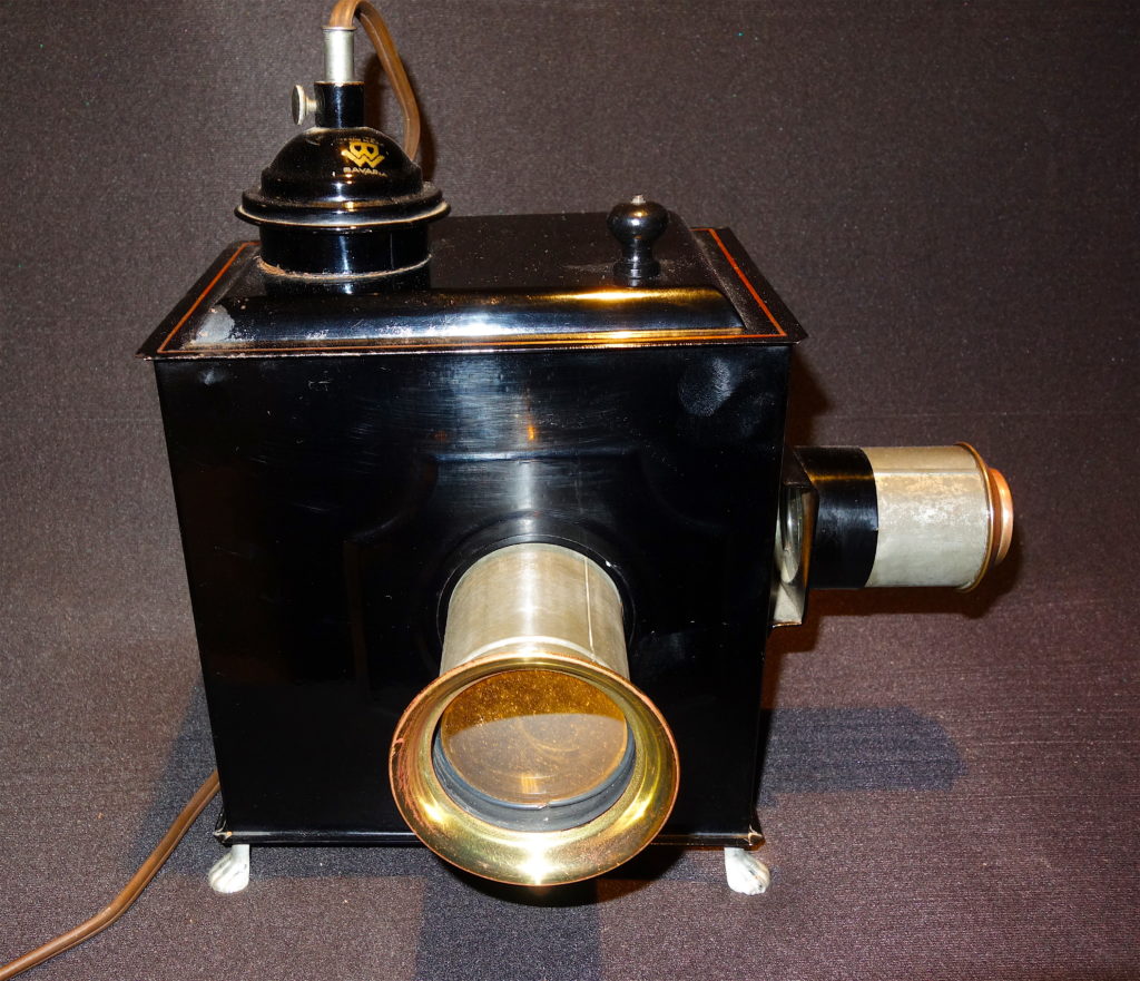 Magic Lantern Slide Projector In Tin And Brass By Bavaria Works Circa