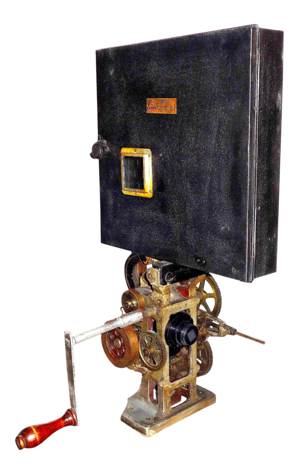 1906 Power's Cameragraph 35MM Hand Crank Movie Projector Artifact Display  Sculpture - Cinema Antiques